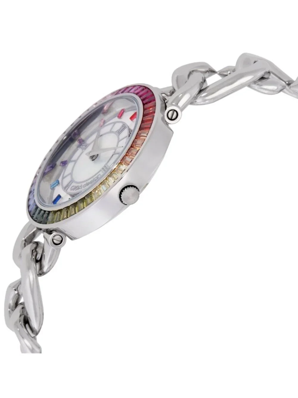 NWT Ciga Design Sparkle Quartz Crystal White Dial Ladies Watch